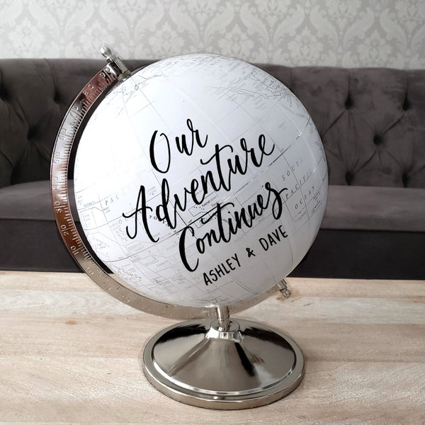 10 inch silver globe