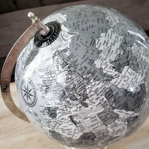 12 inch gray globe