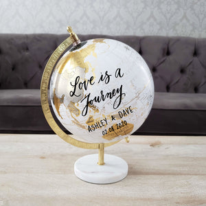 Marble Globe Guest book