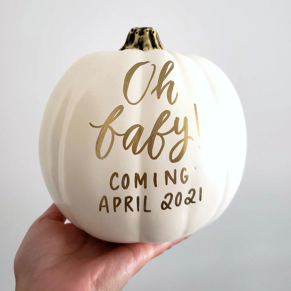 Oh Baby Pumpkin Pregnancy Announcement