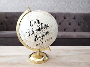 Gold Personalized Globe