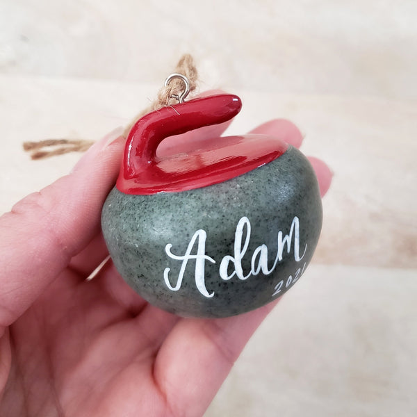 Personalized Curling Ornament
