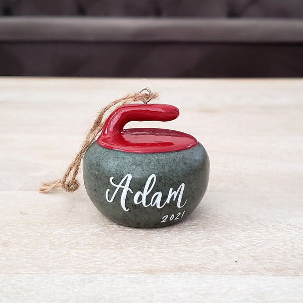 Personalized Curling Ornament