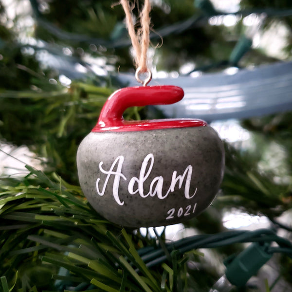 Personalized Curling Ornament