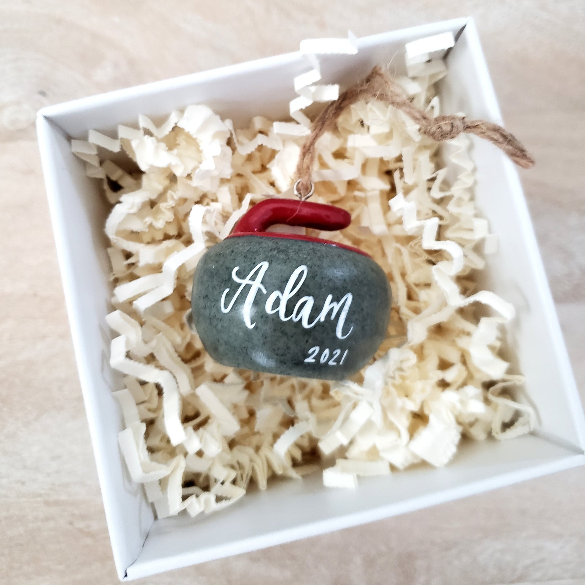 Personalized Curling Ornament