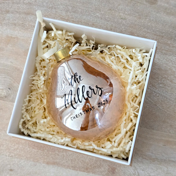 Glass LED Light up ornament