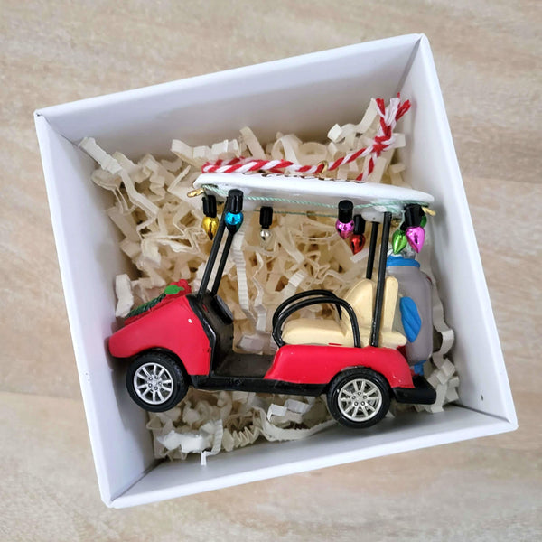 Golf Cart Christmas Ornament
