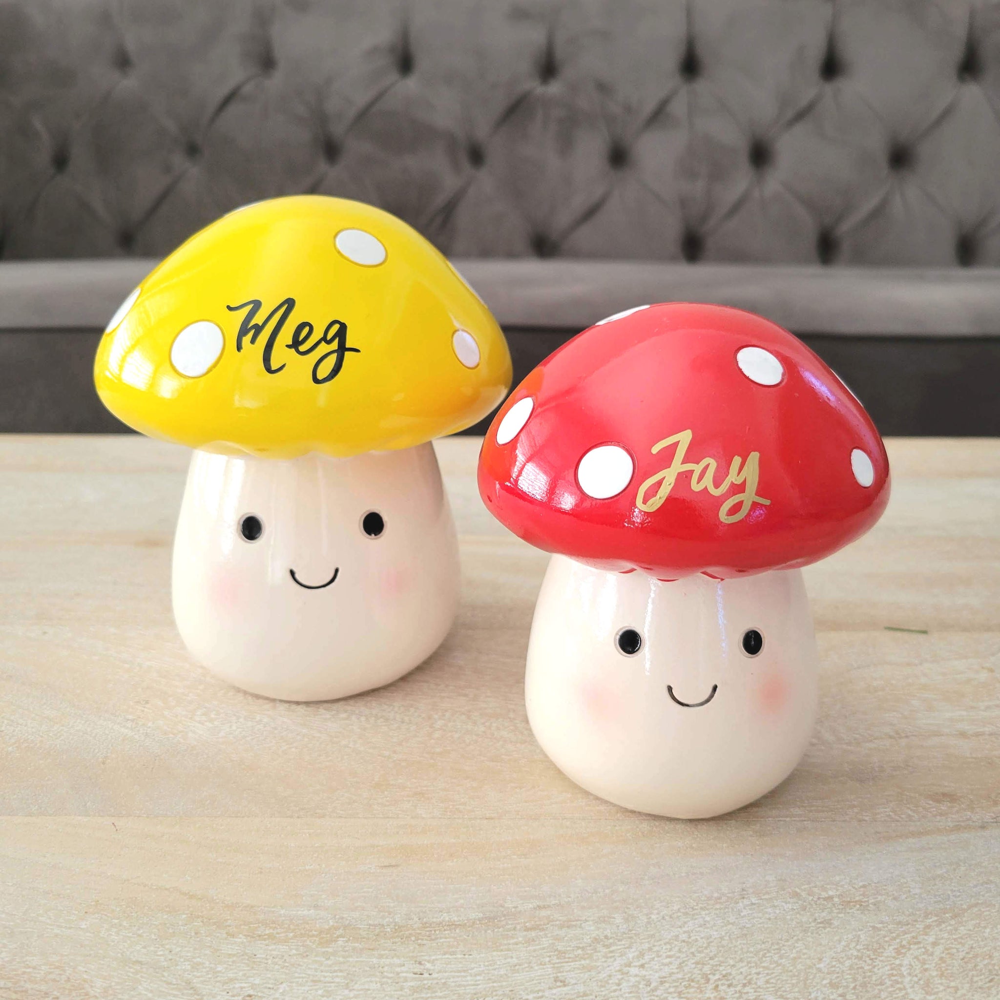 Toadstool piggy bank