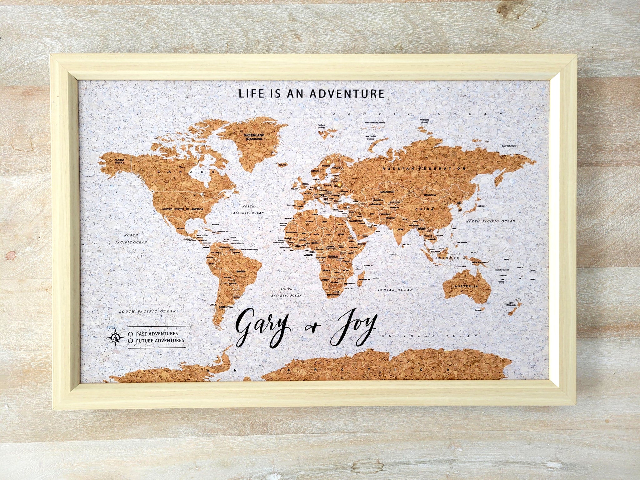 Push Pin World Map Personalized Gift – The Lettering Studio