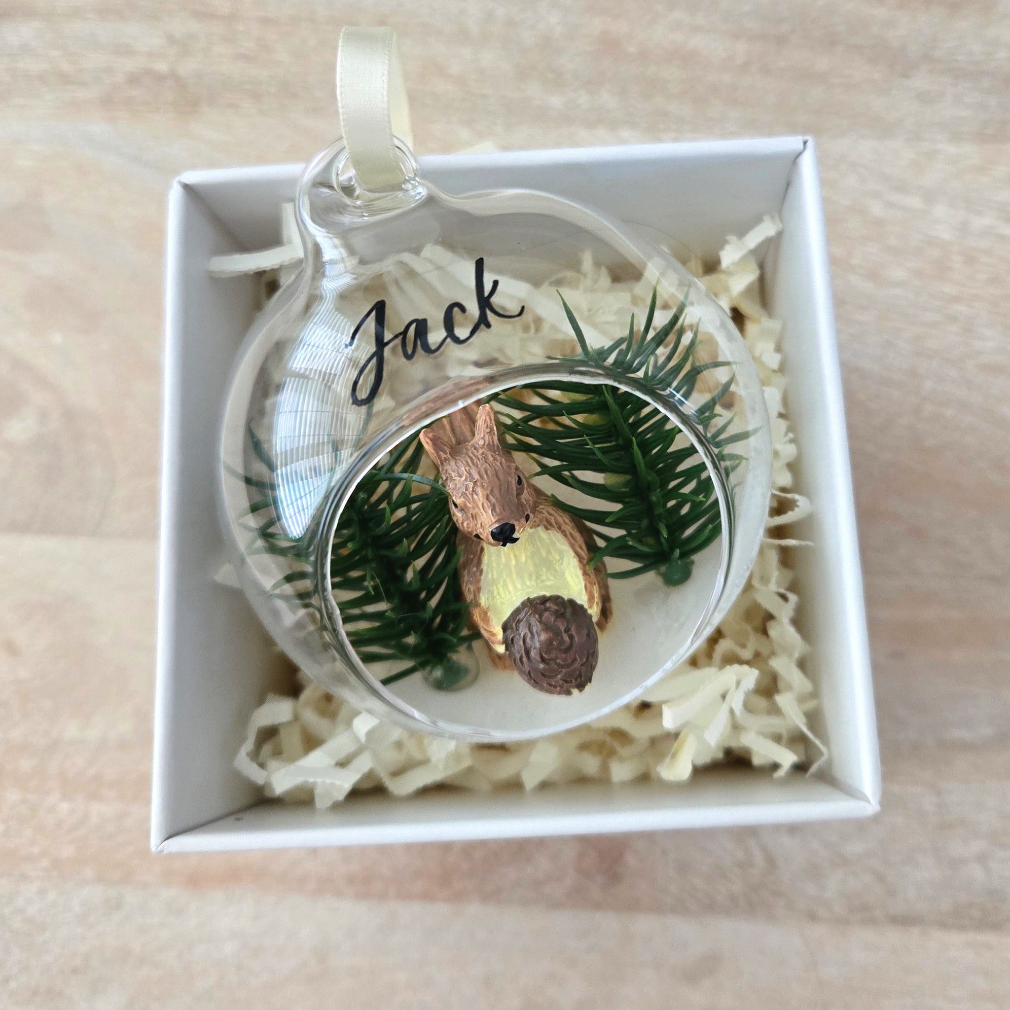 Personalized Squirrel Ornament