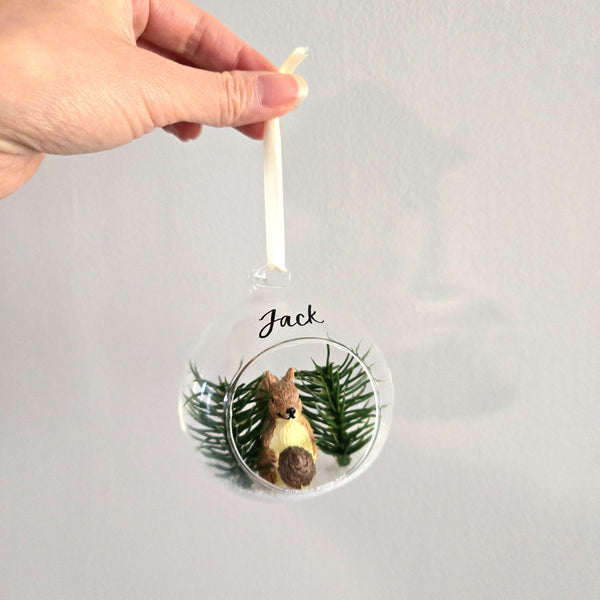 Personalized Squirrel Ornament