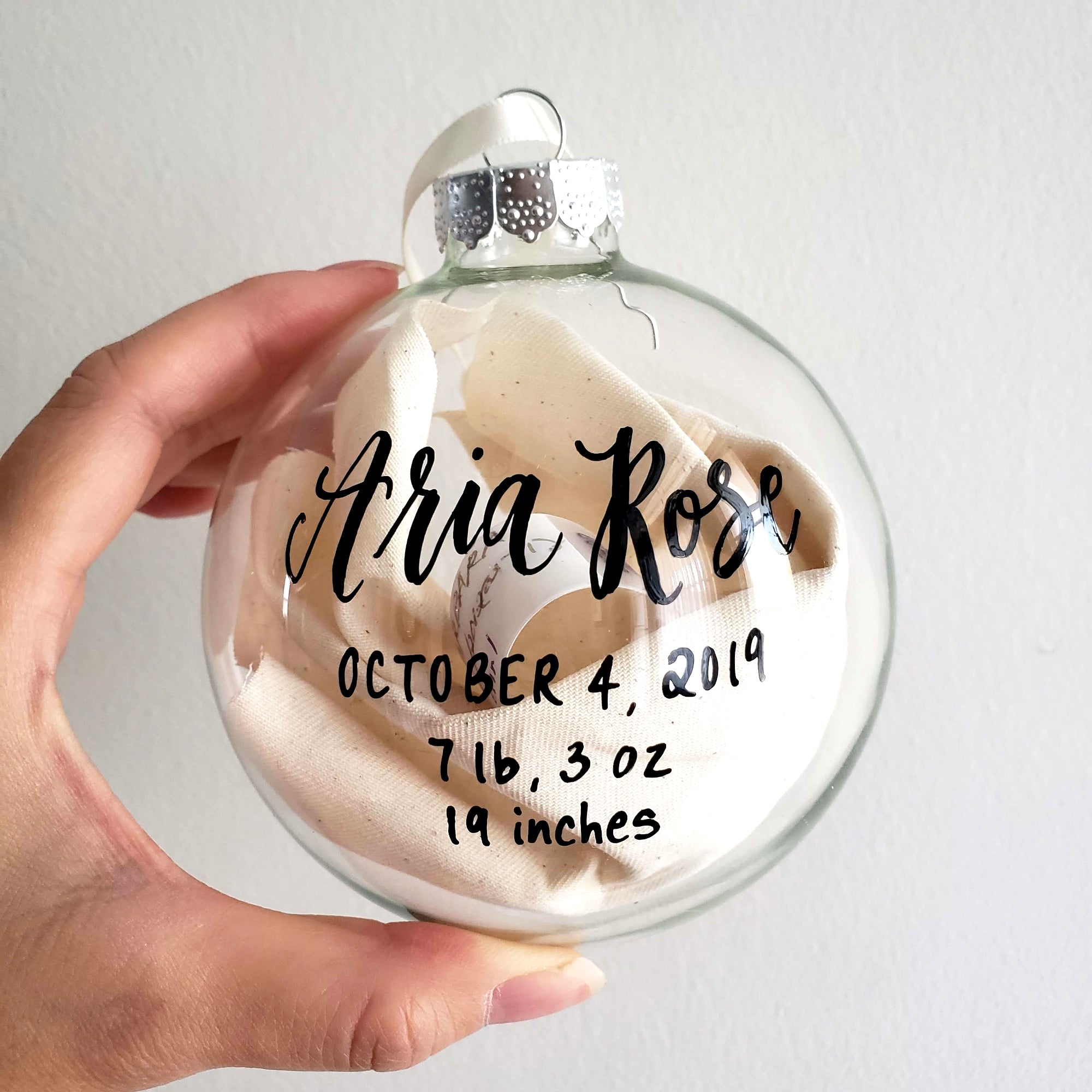 Baby Birth Stats Ornament