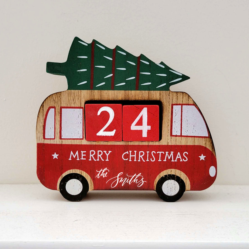 Personalized Christmas Camper Advent Calendar The Lettering Studio personalized-christmas-camper-advent-calendar-the-lettering-studio