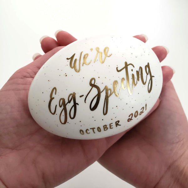 We're Eggspecting Pregnancy Announcement