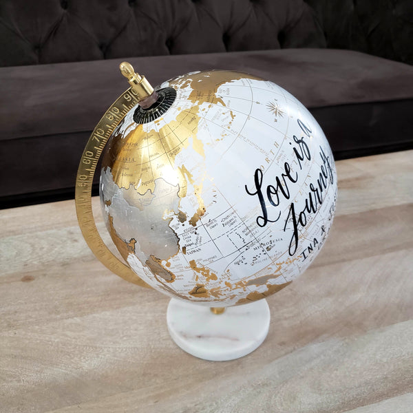 Marble Globe Guest book