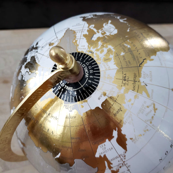 Gold & White Globe