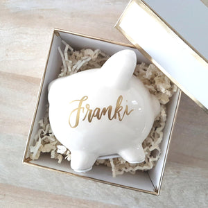 Personalized Piggy Bank Gift