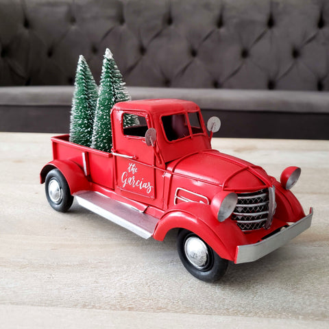 Red Truck Christmas decor