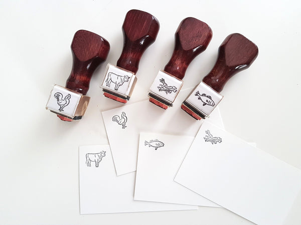 Menu choice rubber stamps